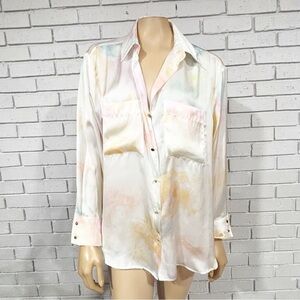 Zara Women's Multicolor Button-Up Blouse